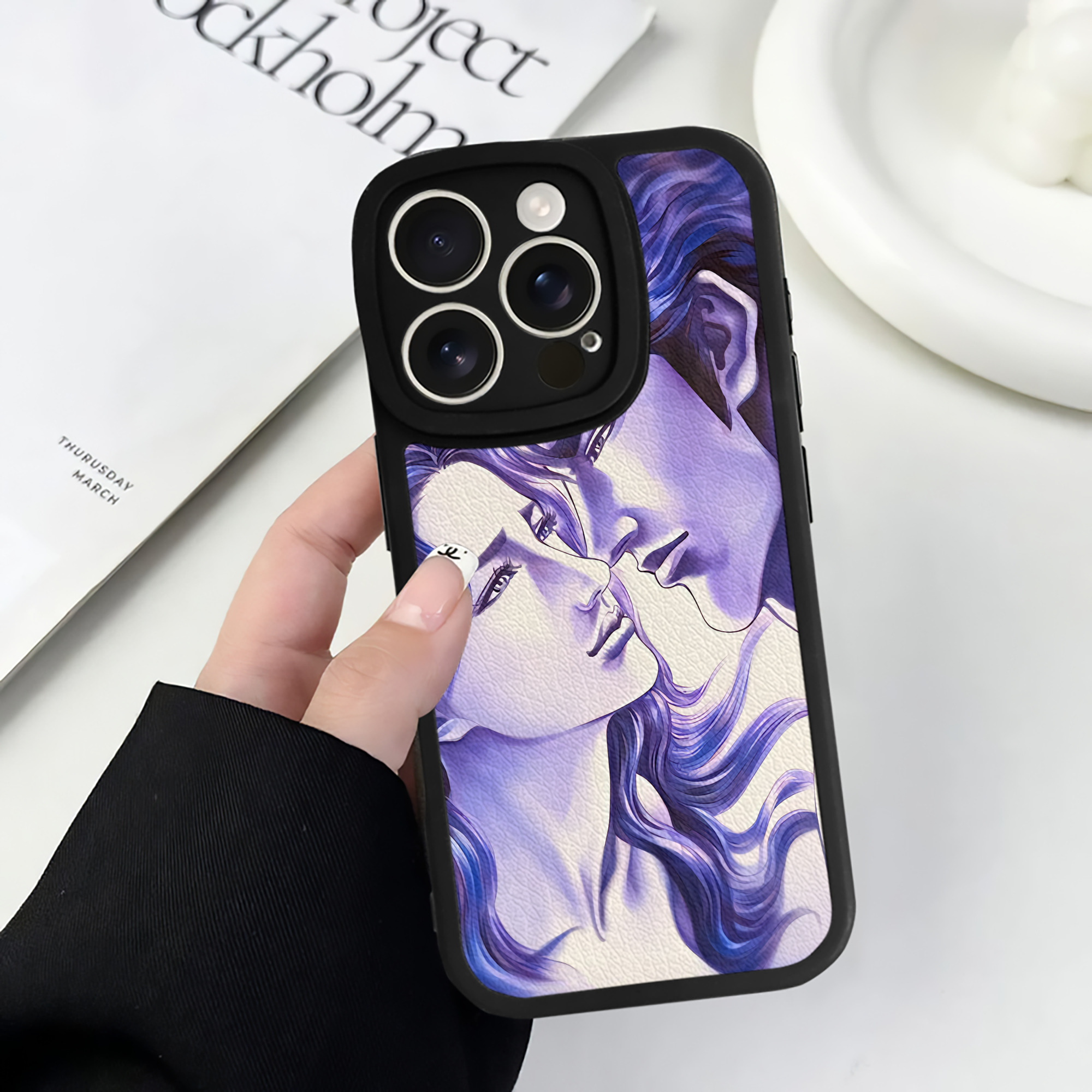 （画像用） 北斗の拳 Fist of the North Star 【iPhone 16シリーズ対応】シリコンスマホケース（レザー調） 材質：シリコン